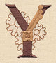 Steampunk Letter Y - Uppercase