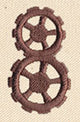 Steampunk Number 8 - Embellished