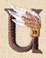 Steampunk Letter U - Uppercase
