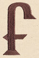 Steampunk Letter F - Lowercase
