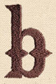 Steampunk Letter B - Lowercase
