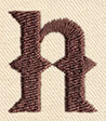 Steampunk Letter N - Lowercase