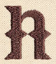Steampunk Letter N - Lowercase