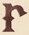 Steampunk Letter R - Lowercase