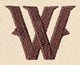 Steampunk Letter W - Lowercase