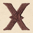 Steampunk Letter X - Lowercase