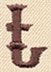 Steampunk Letter T - Lowercase