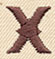 Steampunk Letter X - Lowercase