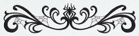 Spooky Spiderweb Border