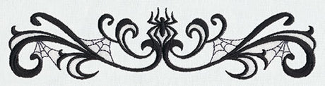 Spooky Spiderweb Border