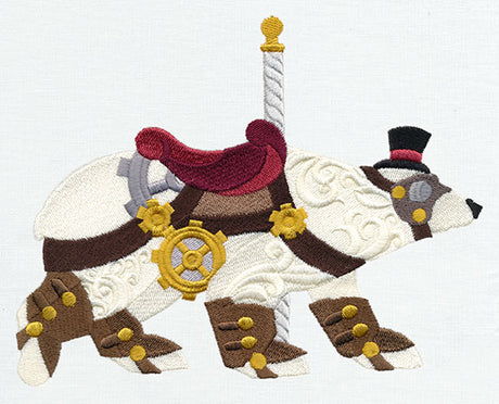 Steampunk Carousel - Polar Bear
