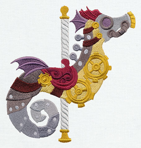 Steampunk Carousel - Seahorse