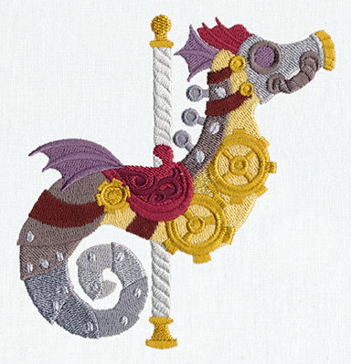 Steampunk Carousel - Seahorse