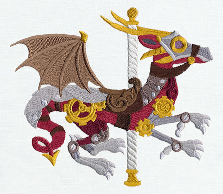 Steampunk Carousel - Dragon