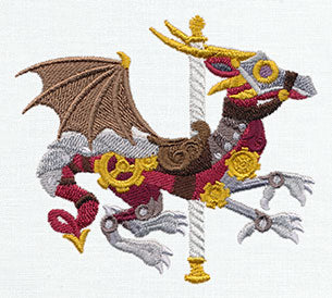 Steampunk Carousel - Dragon