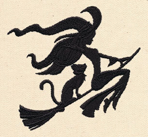 Flying Witch Silhouette