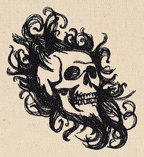 Skull in Swirls