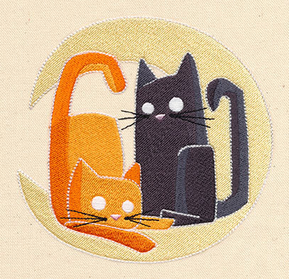 Crescent Moon Kitties