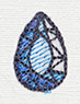 Snow Queen - Teardrop Gem