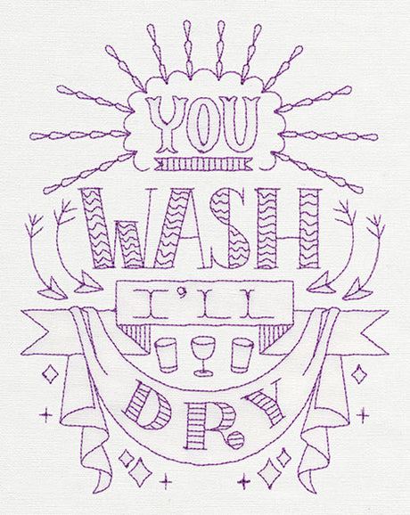 Kitchen Stitchin' - You Wash I'll Dry