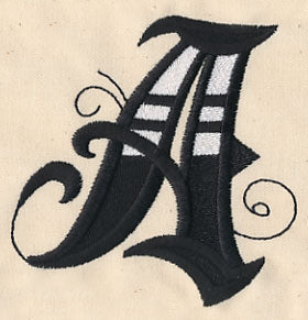 Inked Letter A