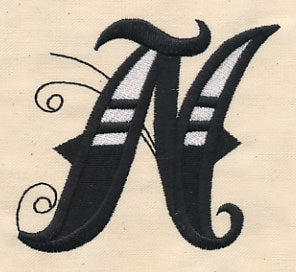 Inked Letter N