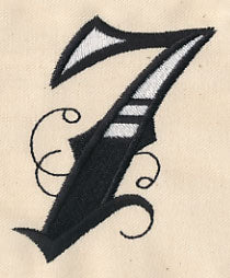 Inked Number 7