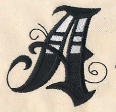 Inked Letter A