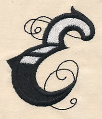 Inked Letter E
