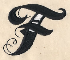 Inked Letter F