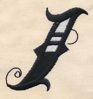 Inked Letter I