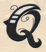 Inked Letter Q