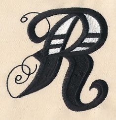 Inked Letter R
