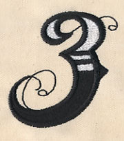 Inked Number 3