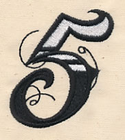 Inked Number 5