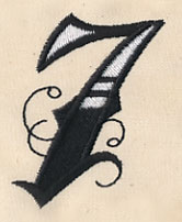 Inked Number 7