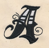 Inked Letter A