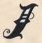 Inked Letter I