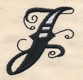 Inked Letter J