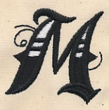 Inked Letter M
