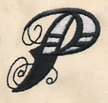 Inked Letter P