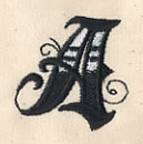 Inked Letter A