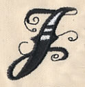 Inked Letter J