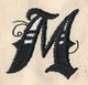 Inked Letter M