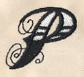 Inked Letter P