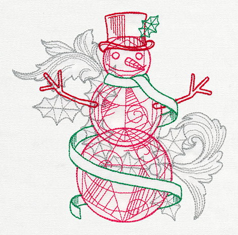 "Crystal Christmas Snowman” is a Free Christmas Machine Embroidery Design designed by & from Urban Threads!