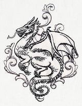 Toile Noir - Dragon