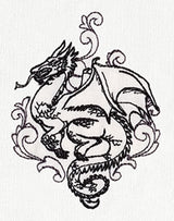 Toile Noir - Dragon