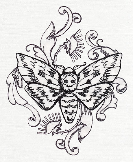 Toile Noir - Moth