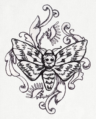Toile Noir - Moth
